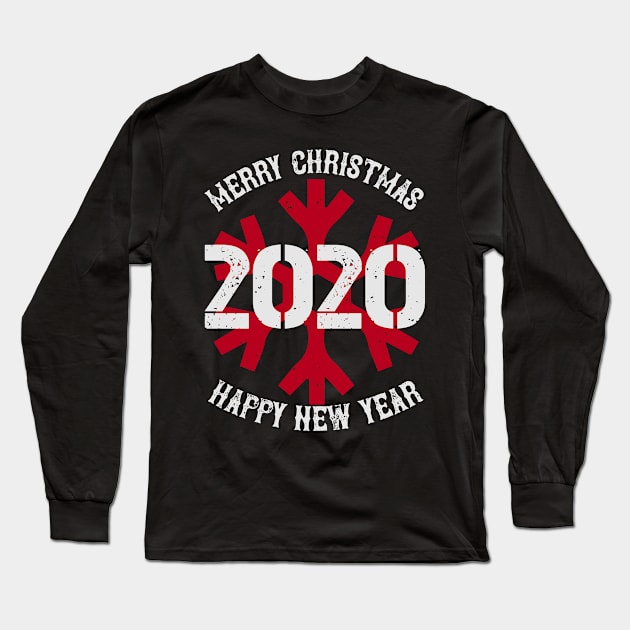 Merry Christmas 2020 Happy New Year Long Sleeve T-Shirt by APuzzleOfTShirts